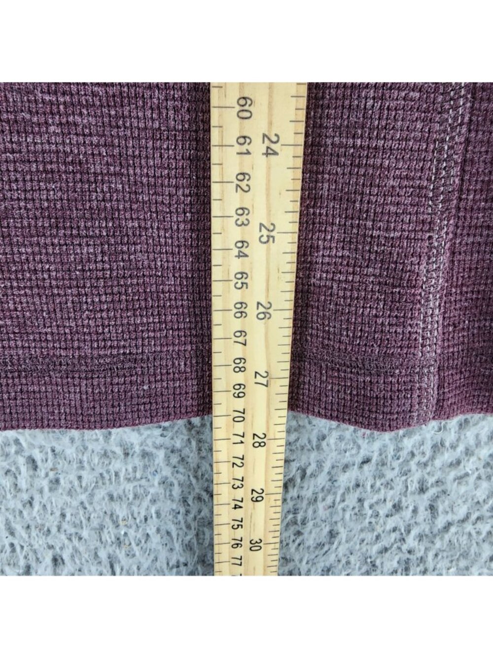 Eddie Bauer Shirt Mens Medium Purple Long Sleeve Henley Tee - Picture 4 of 8